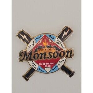 Cooperstown Pin 2010 Scottsdale Monsoon Baseball Team Pin